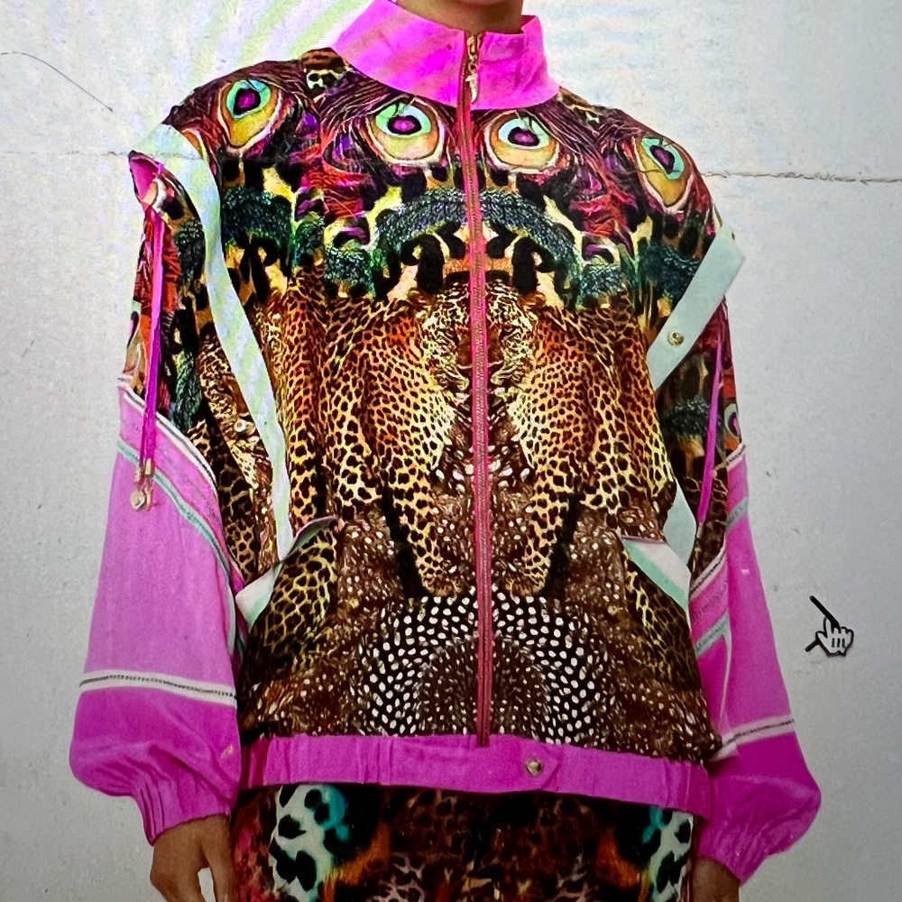 Camilla Panel Detail Hooded jacket Xanadu Rising size S